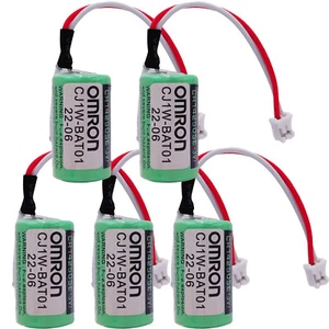 5 Pcs CJ1W-BAT01 Li-Ion Battery 3V PLC CP1H CP1L CR14250SE-R Non-Rechargeable - Picture 1 of 5