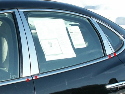 Postes de pilar de cromo inoxidable 8 piezas cubiertas de pilar Qaa PARA Buick Lacrosse 05-09 Foto 1 de 4