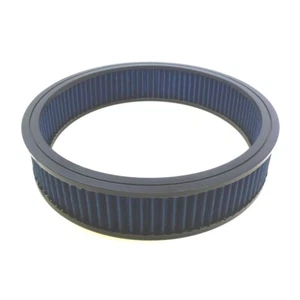 Elemento filtro purificador de aire lavable azul redondo 14"x3" para Chevy Ford SBC BBC 350 - Imagen 1 de 2