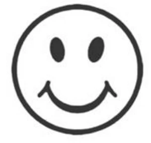 Happy face Loyalty Card Stamp - 11mm x 11mm - Picture 1 of 1