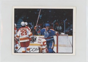1988 Panini Album Stickers Wayne Gretzky Edmonton Oilers Calgary Flames #170 HOF