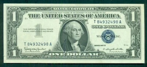 Certificado de plata $1.00, 1957B, fr. #1621, gema unc - Imagen 1 de 2