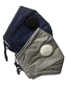 Cotton Face Mask PM 2.5 Mask Activated Carbon Mask With Filter Washable Reusable - Picture 1 of 4