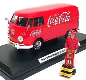 Motor City Classics 1/24 Scale 424062 - 1963 VW Type 2 (T1) Cargo Van Coca-Cola - Picture 1 of 5