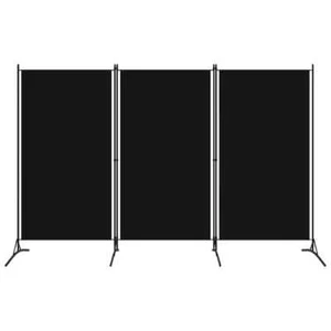 vidaXL 3-tlg. Raumteiler Schwarz 260x180 cm - Bild 1 von 5