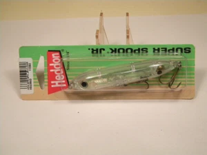 Heddon Super Spook Jr. Clear rattle topwater crankbait lure - Picture 1 of 3