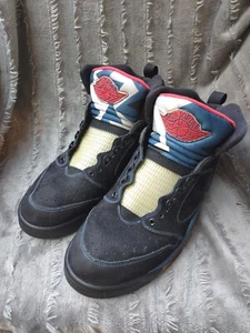 Jordan Sixty Plus Sneakers Men 11 Black Varsity Red French Blue RARE 364806 062 - Picture 1 of 24
