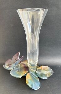 Vintage vase soliflore - papillon