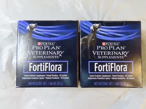 PURINA FORTIFLORA PRO PLAN VETERINARY DOG SUPPLEMENTS 30 SACHETS LOT OF 2  10/24 - Picture 1 of 8