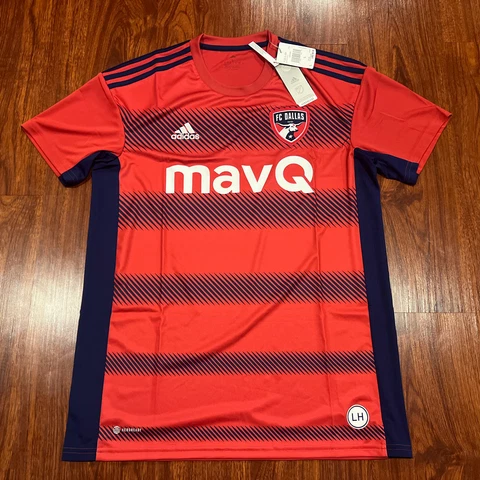 2022-23 Adidas Men’s FC Dallas Home Soccer Jersey Large L MLS US Cover