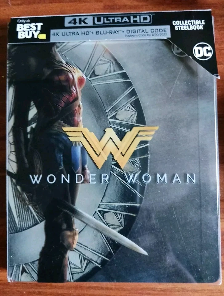 WONDER WOMAN - 4K ULTRA HD - RARE COLLECTIBLE STEELBOOK BEST BUY - Never Used! - Image 1 of 2