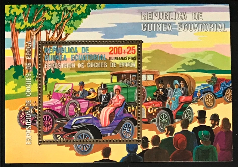 Equatorial Guinea #MiBl228 MNH S/S Antique Cars - Image 1 of 1