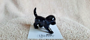 LITTLE CRITTERZ Dog Black Lab Puppy "Shadow" Miniature Figurine New LC802 - Picture 1 of 6