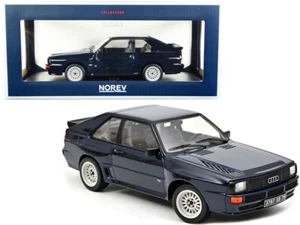 1/18 Norev 1985 Audi Sport quattro Druckguss Modellauto dunkelblau 188314 - Bild 1 von 2