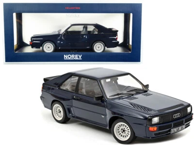 Coche modelo diecast Audi Sport Quattro 1985 Norev azul oscuro 188314 1/18 Foto 1 de 2