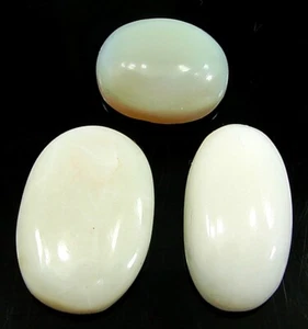 18.00 Ct Natural Opal Loose Gemstone Stone Cabochon 3 Pcs Stone Lot - 22728 - Picture 1 of 3