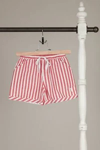 Boys/Girls WDW Well Dressed Wolf Red Chambray Stripe Shorts Size 7 years NWT - Picture 1 of 3
