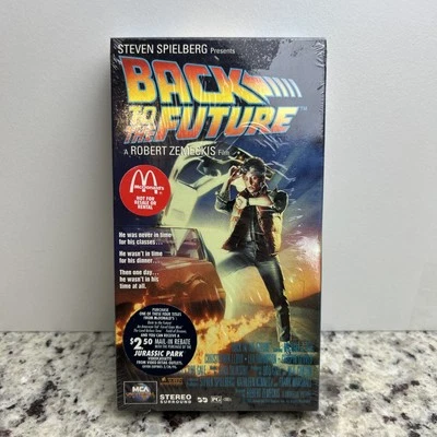 BACK TO THE FUTURE VHS TAPE MCDONALDS PROMO NEW SEALED MCA Watermark - Image 1 of 4