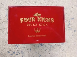 Four Kicks Mule Kick Limited Edition 2025 Wood Cigar Box 11.25" x 7.5" x 1.25" - Picture 1 of 5