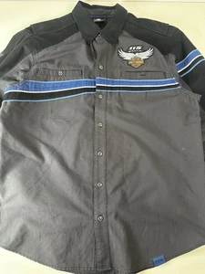 Harley Davidson Motor Clothes 115 Jahre Langarm Button Down Herren Hemd XL - Bild 1 von 10