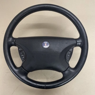 Lenkrad Leder Schwarz Multifunktion passt für SAAB 9-5 (YS3E) 2.0 T 4532255 - Bild 1 von 4