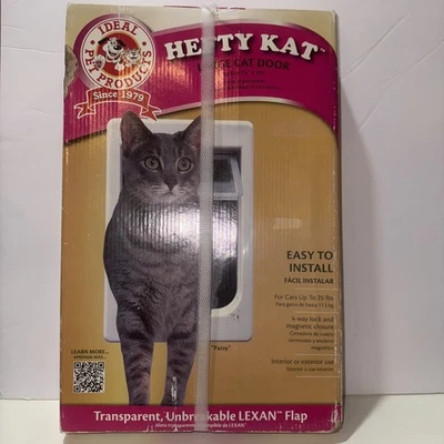 Chubby Kat Large Cat Small Dog Pet Door Flap 4 Way Lock Opening 7-1/2 x 10-1/2 - Image 1 of 4