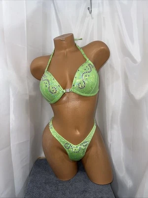 NPC competition Figure suit Lime Green hologram 36 D.   CUP New Suit - Image 1 of 4