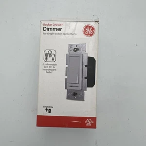 GE atenuador basculante de un solo polo con corredera, blanco 9464 - Imagen 1 de 3