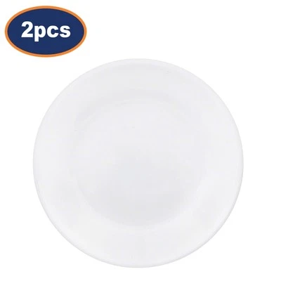 Corelle Plate Vitrelle Glass 17cm Winter Frost White Dishwasher Safe Round 2Pcs - Image 1 of 3