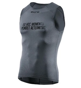 SKINS Mens sleeveless Baselayer Tank Top charcoal grey size medium activewear  - Picture 1 of 2
