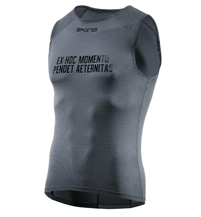 SKINS Mens sleeveless Baselayer Tank Top charcoal grey size XS activewear  - Image 1 of 2