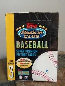 1993 Topps Stadium Club Baseball Serie 3 fabrikversiegelte Box * 24 Packungen * Inserts - Bild 1 von 7