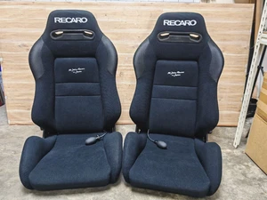 RECARO SR3 Lumbar Pump Support 30th Anniversary JDM Geanuine Reupholstered Pair - Picture 1 of 18