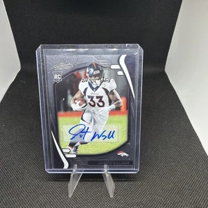 2021 Panini Absolute Football Javonte Williams Auto Rookie RC - Afbeelding 1 van 1
