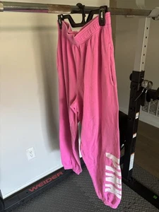 VICTORIA SECRET PINK CAMPUS SWEATPANTS - Picture 1 of 4