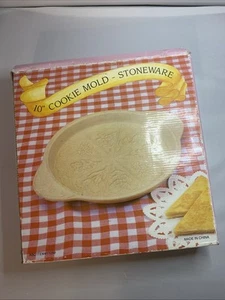 Vintage Cookie Mold Flowers & Lace Shortbread ABC Distribution 10” - Picture 1 of 4