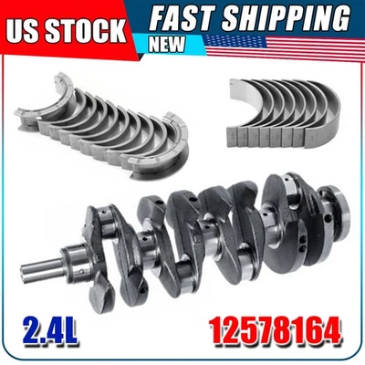 Crankshaft & Main Rod Bearings For Chevy Equinox Saturn 2.4L 12578164 12623302 - Image 1 of 4
