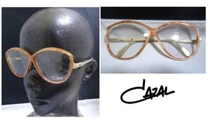 Seltene Vintage CAZAL 154-165 Gläser Orange Silber Muschel West German Made - Bild 1 von 3