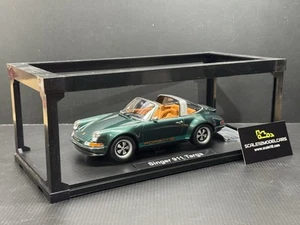 Singer Porsche 911 Targa Green Model Car 1/18 Scale KK SCALE MODELS - Picture 1 of 9