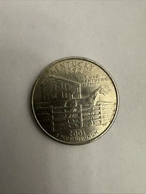2001 - D  Kentucky 1792 Quarter Dollar Mint Condition - Image 1 of 2