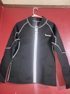Junlan Sweat Neoprene Weight Loss Sauna Suit Workout Shirt Size Large 👍 - Picture 1 of 7