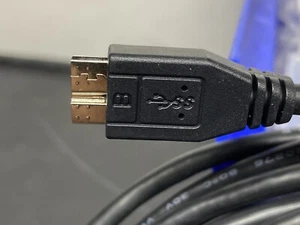 Super Speed A Male - Micro B Male USB 3.0 CABLE 12 FT Long! Hard drive Data CORD - Picture 1 of 9