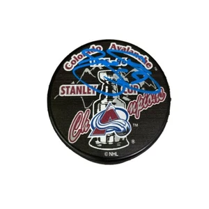 JOE SAKIC Signed 1996 Stanley Cup Champions Puck - Colorado Avalanche - Picture 1 of 2
