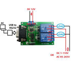 Dc 12V günstig Kaufen-DC 12V 2CH RS232 DB9 Serial Relay Control Switch UART Home Automation NEW
