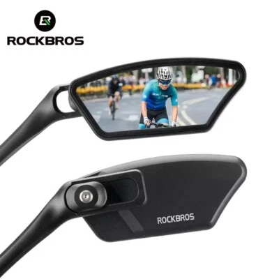 ROCKBROS MTB Bicycle Rearview Mirrors Handlebar Universal 360° Rotation Durable - Image 1 of 4