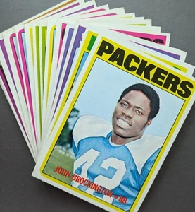 1972 Topps Football 1-132 See Scans SET BREAK Most are EX/NM/MT Pack Fresh! - Picture 1 of 357