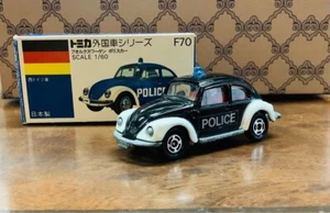 Takara Tomy Tomica Blue Box Made In Japan Volkswagen Police Car Used - Picture 1 of 4