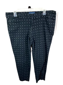 Pantalone a pois OLD NAVY Pixie 14 regular elasticizzato vita media nero/bianco - Foto 1 di 5