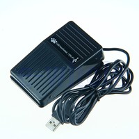 Plastic USB Foot Pedal Switch HID Keybaord Mouse for PC Win XP/7/Vista Linux K6