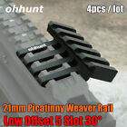 ohhunt Aluminium Low 5 Slot 30 Degree Offset 20mm Picatinny Rail Scope Mount